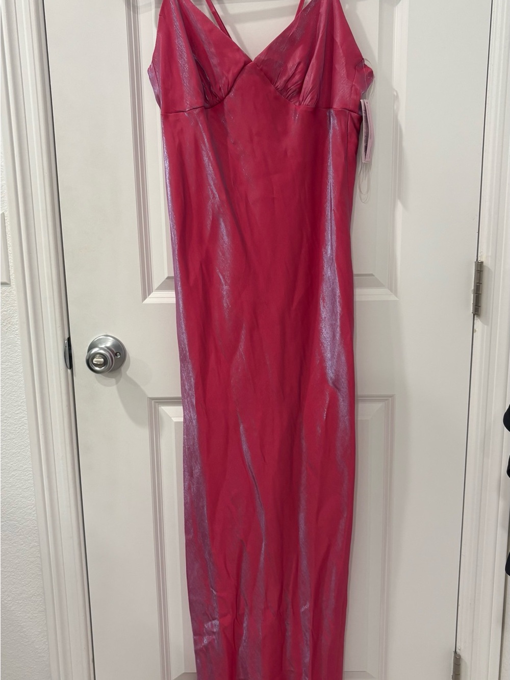 wild fable Shimmering Hot Pink Slip Maxi Dress